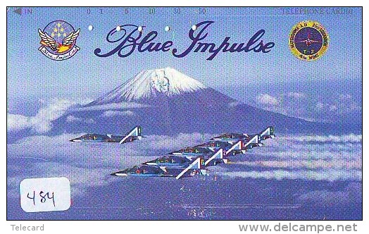 TELECARTE JAPON * MILITAIRY AVION  (484) Flugzeuge * Airplane * Aeroplanos * PHONECARD JAPAN * ARMEE * LEGER VLIEGTUIG - Flugzeuge