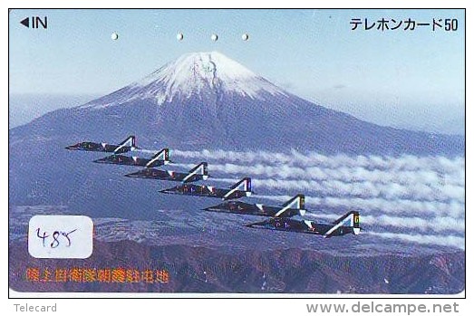 TELECARTE JAPON * MILITAIRY AVION  (485) Flugzeuge * Airplane * Aeroplanos * PHONECARD JAPAN * ARMEE * LEGER VLIEGTUIG - Flugzeuge