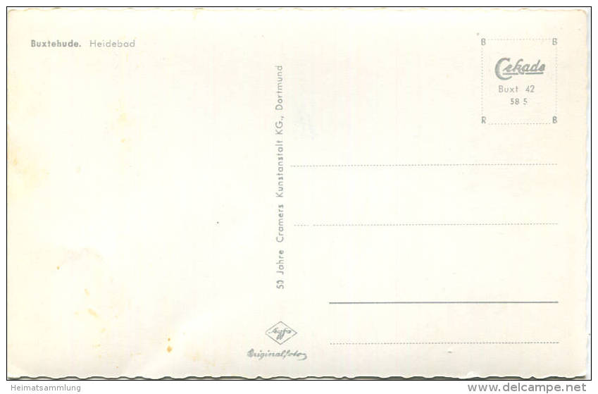 Buxtehude - Heidebad - Foto-AK 1958 - Cramers Kunstanstalt KG Dortmund - Buxtehude