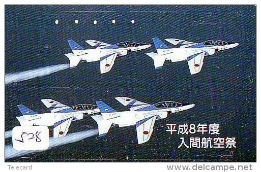 TELECARTE JAPON * MILITAIRY AVION  (528) Flugzeuge * Airplane * Aeroplano * PHONECARD JAPAN * ARMEE * LEGER VLIEGTUIG - Airplanes