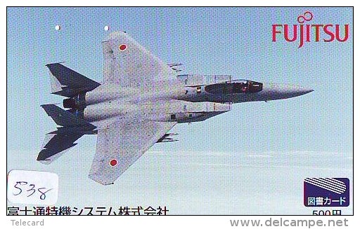 TELECARTE JAPON * MILITAIRY AVION  (538) Flugzeuge * Airplane * Aeroplano * PHONECARD JAPAN * ARMEE * LEGER VLIEGTUIG - Airplanes