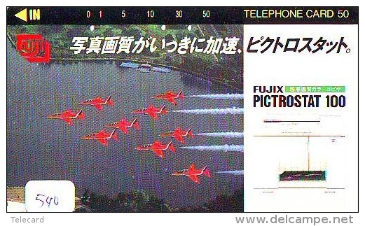 TELECARTE JAPON * MILITAIRY AVION  (540) Flugzeuge * Airplane * Aeroplano * PHONECARD JAPAN * ARMEE * LEGER VLIEGTUIG - Flugzeuge
