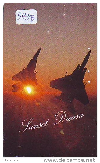 TELECARTE JAPON * MILITAIRY AVION  (543b) Flugzeuge * Airplane * Aeroplano * PHONECARD JAPAN * ARMEE * LEGER VLIEGTUIG - Flugzeuge