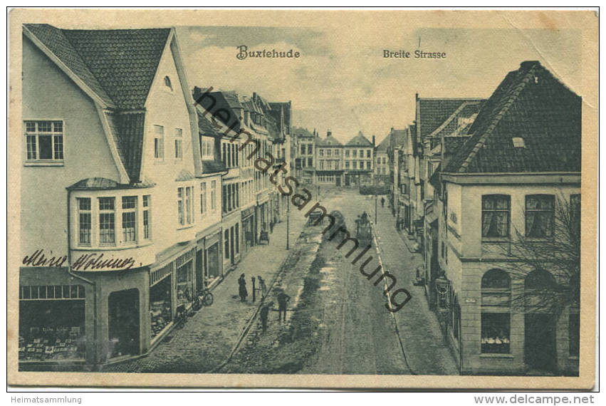 Buxtehude - Breite Strasse - Verlag M. Glückstadt & Münden Hamburg Gel. 1913 - Buxtehude