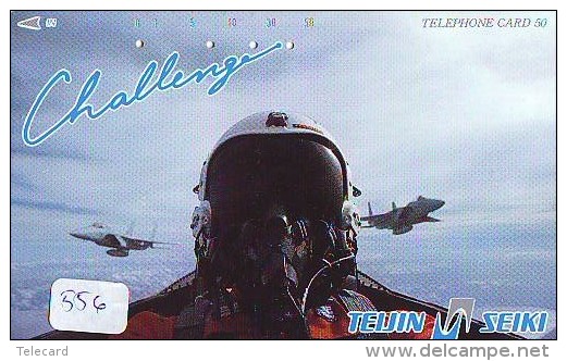 TELECARTE JAPON * MILITAIRY AVION  (556) Flugzeuge * Airplane * Aeroplano * PHONECARD JAPAN * ARMEE * LEGER VLIEGTUIG - Airplanes