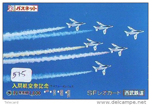 TELECARTE JAPON * MILITAIRY AVION  (575)  Flugzeuge * Airplane * Aeroplano * PHONECARD JAPAN * ARMEE * LEGER VLIEGRUIG - Vliegtuigen