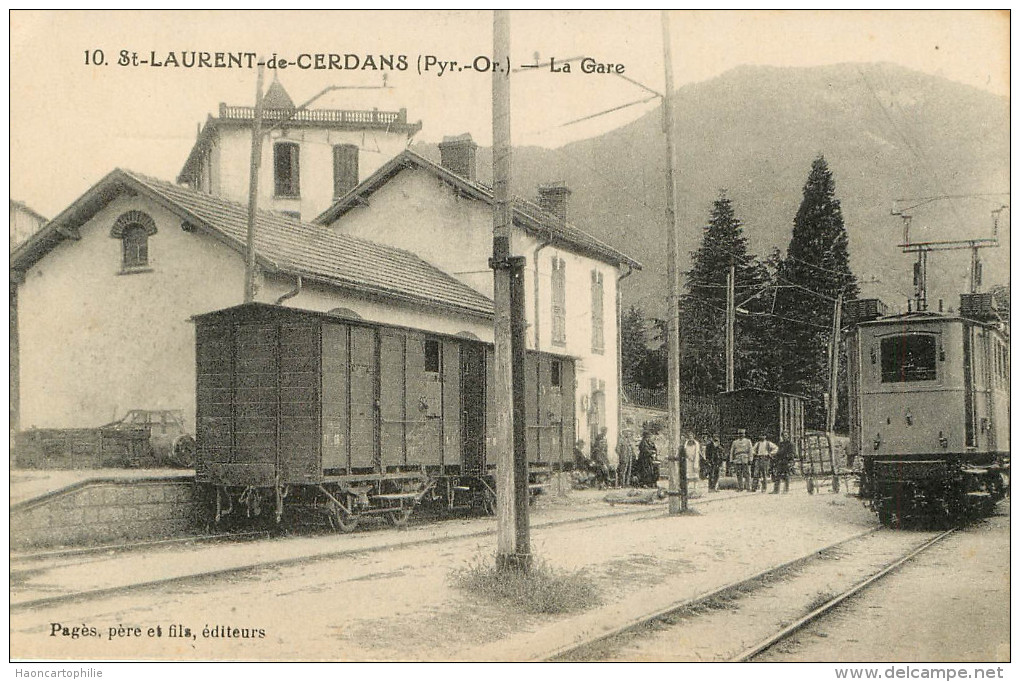 Saint Laurent De Cerdans : Gare Train Tramway - Autres & Non Classés