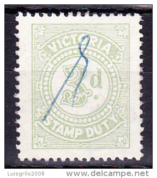 REVENUE / FISCAUX - VICTORIA . STAMP DUTY - 3. D - Steuermarken