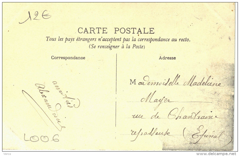 Carte Postale Ancienne De  NOMEXY - Nomexy