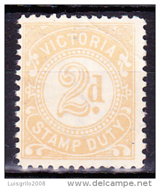 REVENUE / FISCAUX - VICTORIA . STAMP DUTY - 2. D - Fiscaux