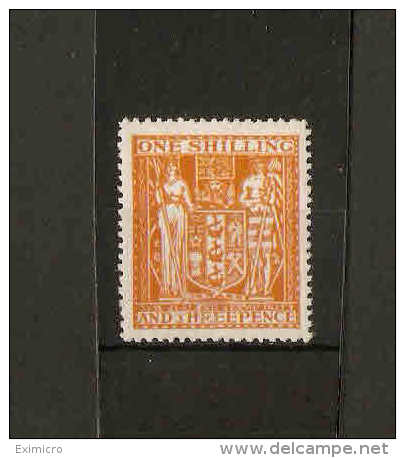 NEW ZEALAND 1931 - 1940 1s 3d Orange - Yellow SG F146 Thick ""Cowan" Paper UNMOUNTED MINT Cat £16 - Postal Fiscal Stamps