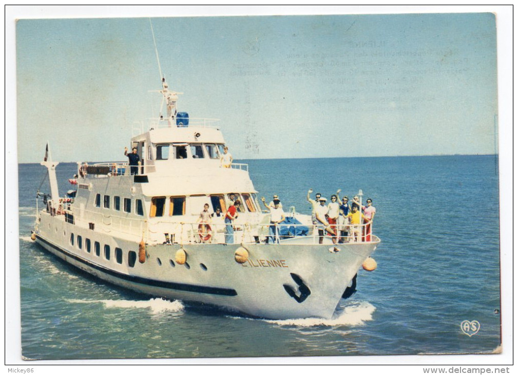 Bateau Inter Iles Charente Maritime -1976--"L´Ilienne" (animée),cpsm 15 X 10 N° 135/13 éd Artaud - Ferries