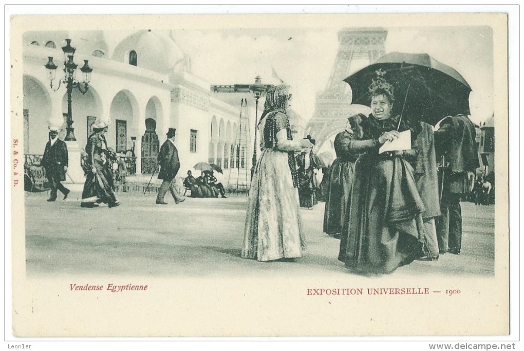 75 - EXPOSITION UNIVERSELLE 1900 - Vendeuse Egyptienne - CPA - Exposiciones