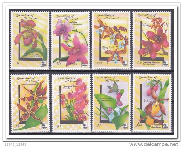 St. Vincent 1990, Postfris MNH, Flowers, Orchids - St.Vincent (1979-...)