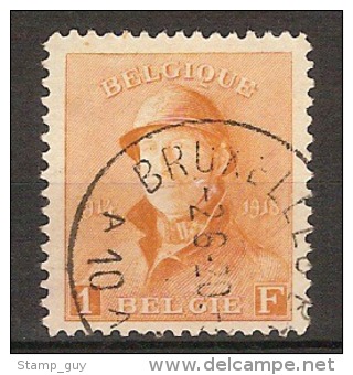 Nr. 175 Met Stempel BRUXELLES - BRUSSEL A 10 A En In Goede Staat (zie Ook Scan) ! Inzet Aan 15 € (OBP = 55 €) ! - 1919-1920 Roi Casqué