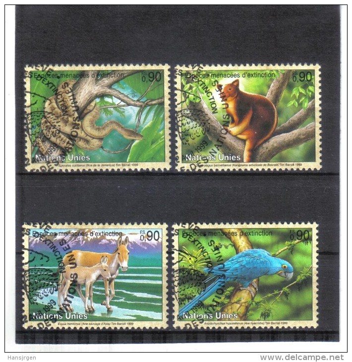 DEL1287  VEREINTE NATIONEN 1999  UNO GENF  369/72 SATZ Used / Gestempelt Siehe ABBILDUNG - Used Stamps