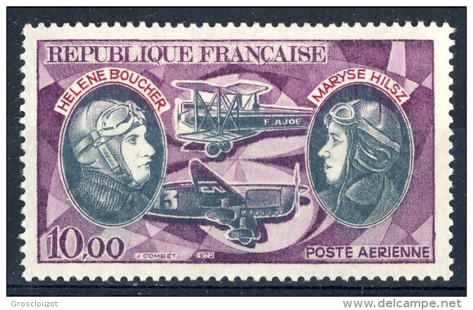 Francia PA 1972 N. 47 F. 10 Violetto E Nero MNH GO (gomma Originale Integra) Catalogo € 6 - 1960-.... Nuovi