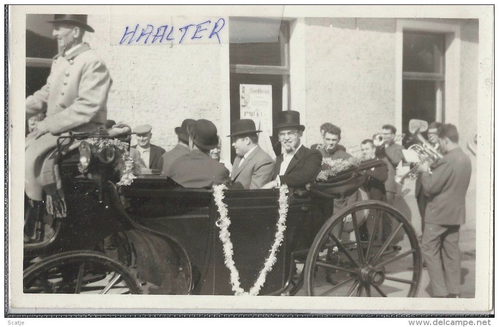 Haalter  -  Haaltert  -   FOTOKAART!  Koetsier Aan De Kerk Mijlebeke  -  Terjoden  -  Fanfare - Haaltert