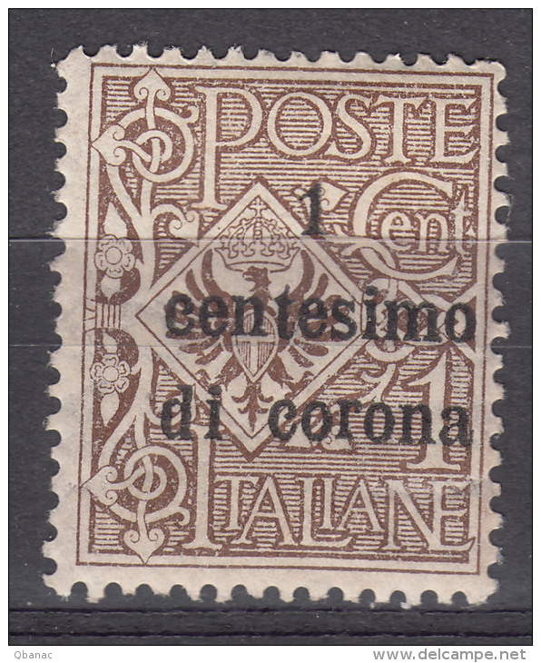 Italy Trento &amp; Trieste 1919 Sassone#1 Mint Hinged - Trente & Trieste