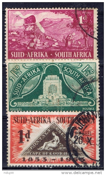 RSA+ Südafrika 1949 1953 Mi 217-18 232 Voortrekker-Denkmal, Tag Der Briefmarke - Used Stamps