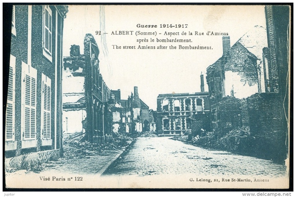 France ALBERT Sommet WW1 Bombardements LOT of 4 UNUSED