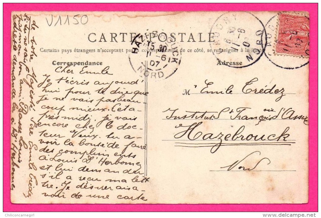 Caudry - L'Intérieur De L'Église - Édition B.F. - 1907 - Caudry