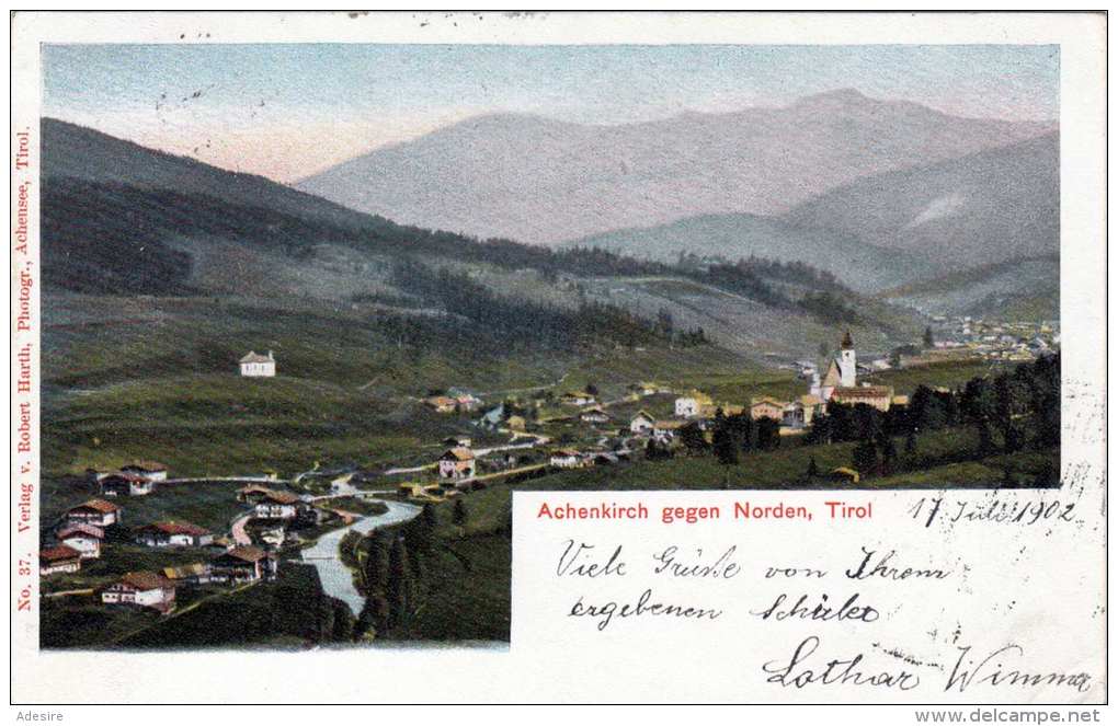 ACHENKIRCH Gegen Norden (Tirol) - Gel.1902 - Achenseeorte