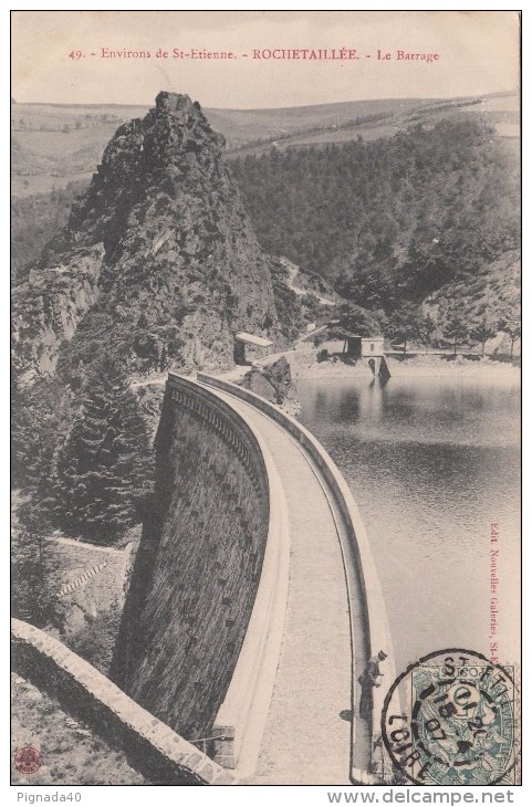 Cp , 42 , ROCHETAILLÉE , Le Barrage - Rochetaillee