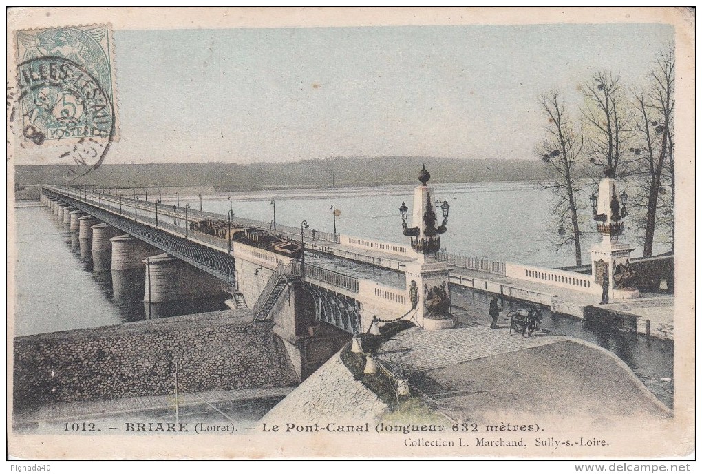 Cp , 45 , BRIARE , Le Pont-Canal (long. 662 M.) - Briare