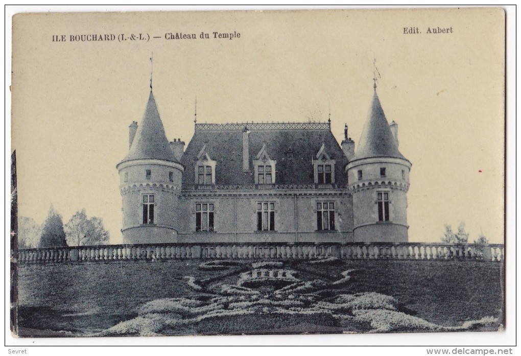 L´ILE BOUCHARD. - Château Du Temple. Carte-Photo - L'Île-Bouchard