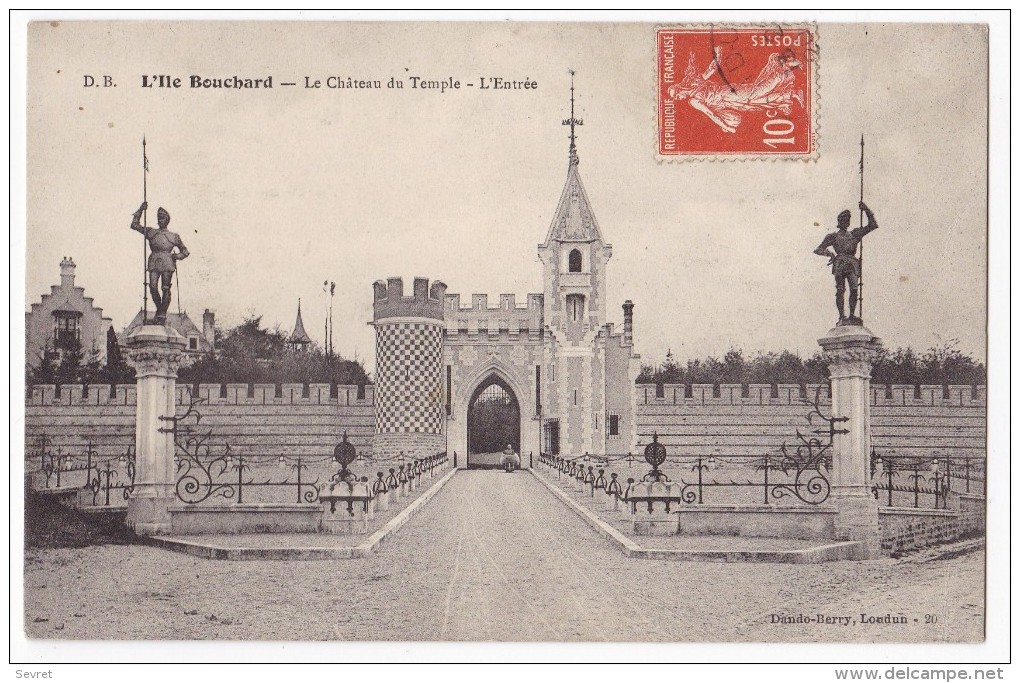 L´ILE BOUCHARD. - Le Château Du Temple.- L'Entrée - L'Île-Bouchard