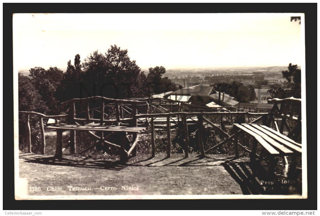 CHILE TARJETA POSTAL TEMUCO REAL PHOTO RPPC Vintage Original Ca1940 POSTCARD CPA AK (W4_2593) - Chile