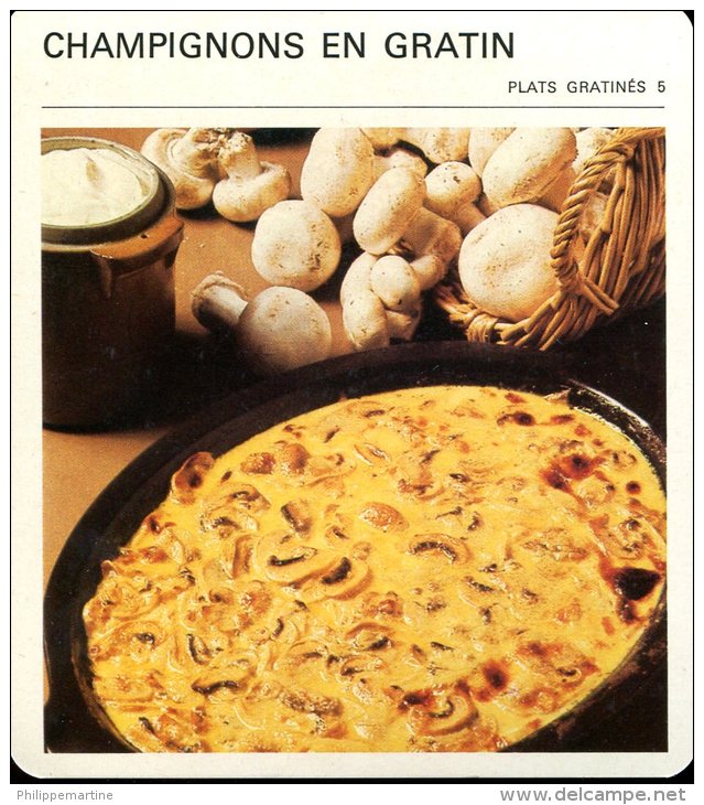 Champigons En Gratin - Recetas De Cocina