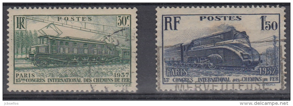 Francia 1937 Nº339/40 Usado - Usados