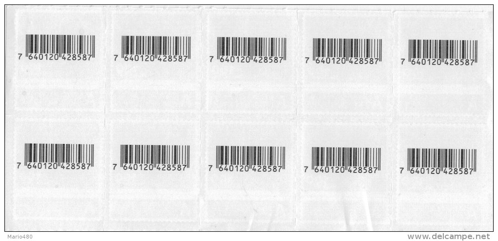 STRISCIA  DI  10 PZ   " PISUM  SATIVUM "    2011   **     2 SCAN   (NUOVI) - Neufs