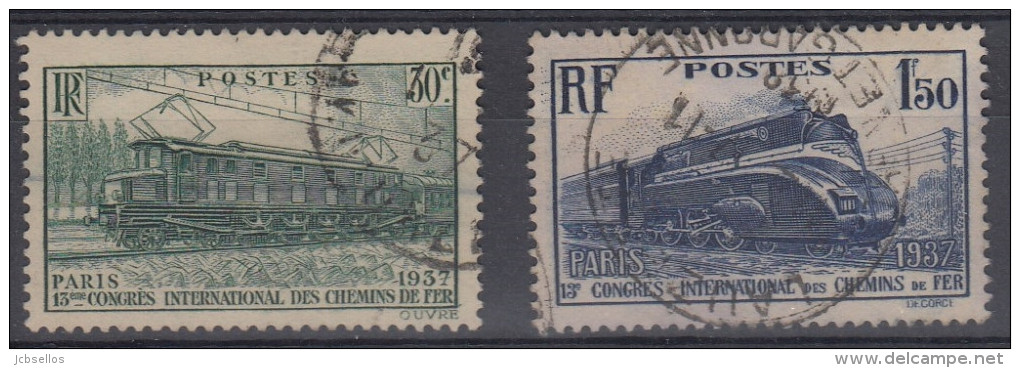 Francia 1937 Nº339/40 Usado - Usados