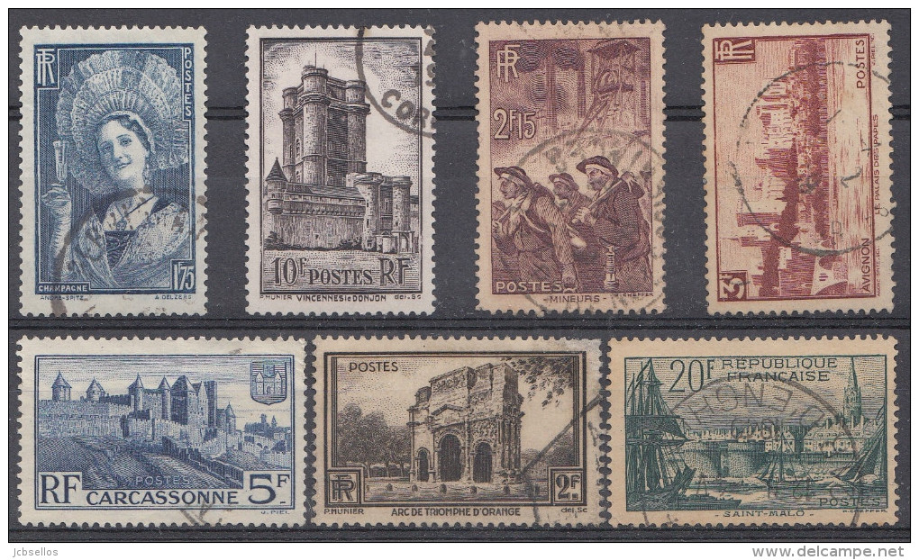 Francia 1938 Nº388/94 Usado - Used Stamps