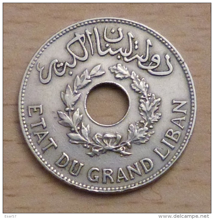 ETAT DU GRAND LIBAN 1 PIASTRE 1925 - Líbano