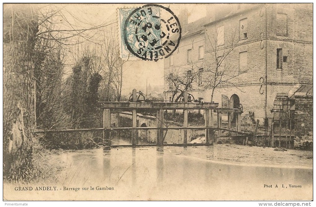 GRAND ANDELY BARRAGE SUR LE GAMBON - Les Andelys