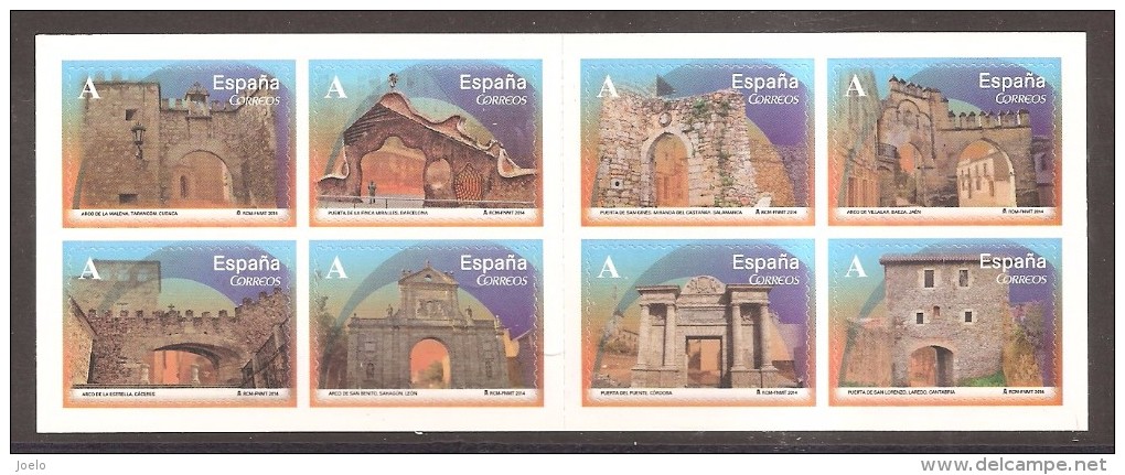 SPAIN 2014 ARCHES AND PORTALS SELF ADHESIVE SET MNH - Unused Stamps