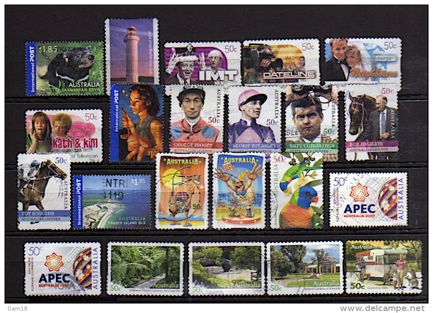 AUSTRALIE 58 TIMBRES RECENTS ANNEES 2000... VOIR 2 PHOTOS - Collections