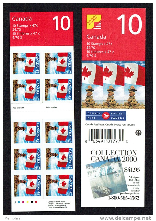 2000  47&cent; Definitive  Flag And Insushtuk  Unfolded Philatelic Stock  Sc 1700  BK 236b - Carnets Complets