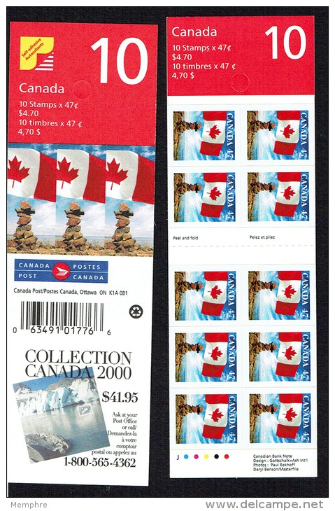 2000  47&cent; Definitive  Flag And Insushtuk    Sc 1700  BK 236 - Full Booklets