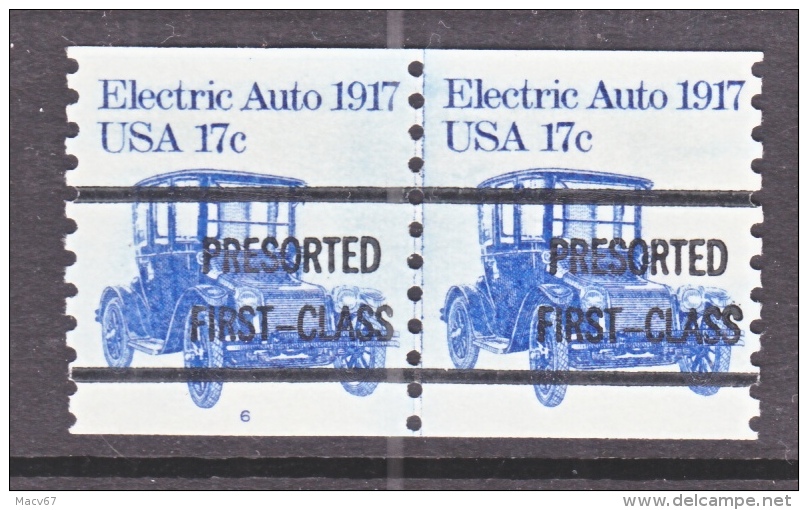 U.S.  1906 A     **  WITH PLATE #     ELECTRIC  CAR - Coils & Coil Singles