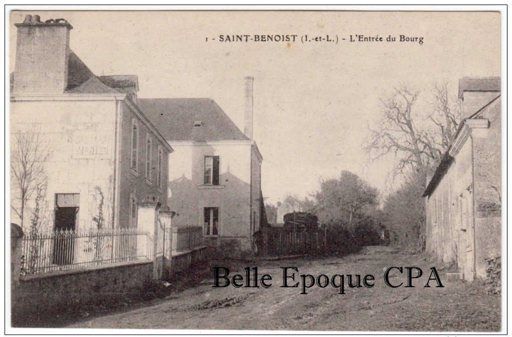 37 - St-Benoît-la-Forêt / SAINT-BENOIST - L'Entrée Du Bourg +++++++ #1 +++++ RARE - Autres & Non Classés