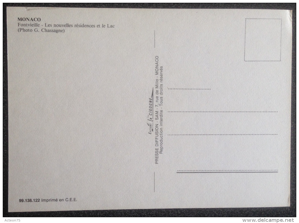 5 Cartes postales - Monaco - Fontvieielle / Palais / Cathédrale - 1970 ?