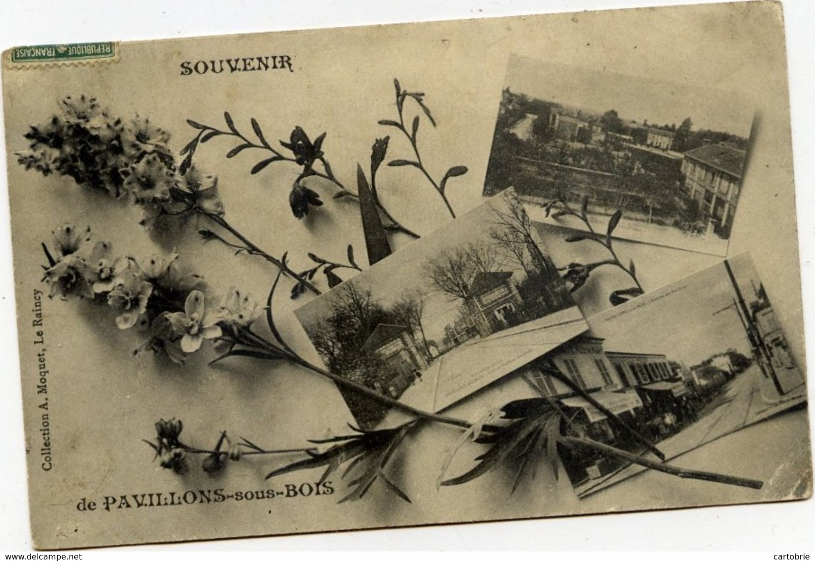 93 - LES PAVILLONS-SOUS-BOIS - Souvenir De Pavillons-sous-Bois - Multi-vues (3 Vues) - Collection A. Moquet, Le Raincy - Les Pavillons Sous Bois