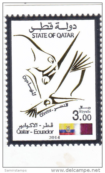 Qatar New Issue 2014, Joint Issue Qatar- Ecuador 1v.compl.set MNH-SKRILL PAYMENT ONLY - Andere & Zonder Classificatie
