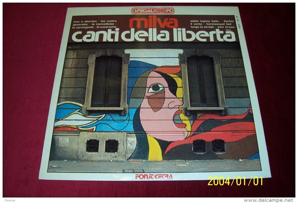 MILVA  °° CANTA DELLA LIBERTA - Other - Italian Music