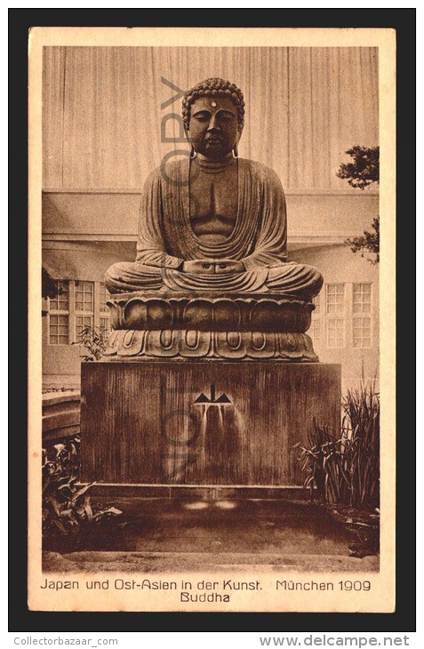 MUNCHEN 1909 BUDDHA Vintage Original Ca1900 POSTCARD CPA AK (W4_2667) - Buddhism